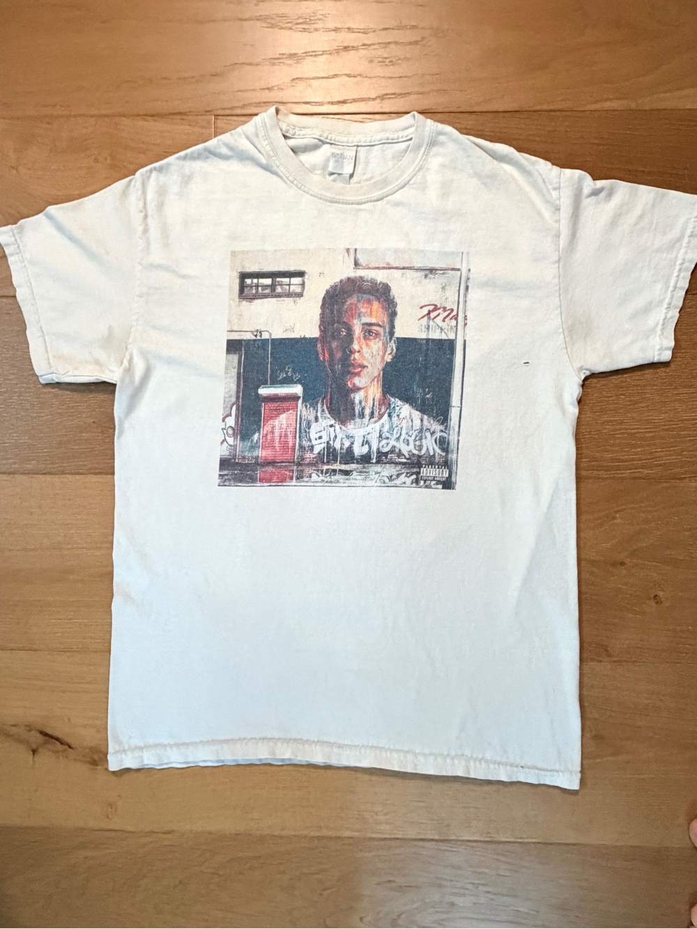Logic Everybody Album Cover Art Rap Tee White Men's/Unisex Small Hip Hop 2017